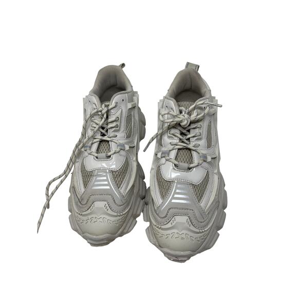 Steve Madden White on White Quantum Sneakers Mens 11